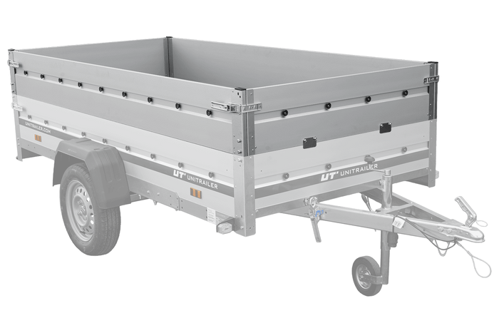 Burty BIS aluminiowe do przyczepy UNITRAILER GARDEN 264 KIPP ALU oraz 264/2 KIPP ALU