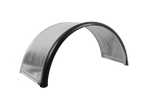 Błotnik bliźniak do przyczepy 15-16" DOMAR DK7120 nadkole 880/400mm metalowy z gumową krawędzią