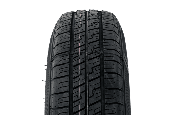 Koło wzmacniane do przyczepy OPONA KENDA 165/80 R13C 96/94N FELGA ALU STARCO poler 5Jx13"H2 4X100 ET:30