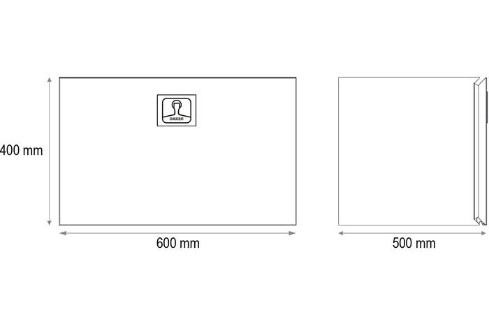 Skrzynka narzędziowa DAKEN 8Z1320 Z13 600x400x500mm 108l