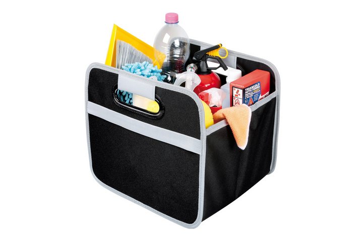 Organizer samochodowy LAMPA Shop&Store M składany kosz do bagażnika 32x27cm