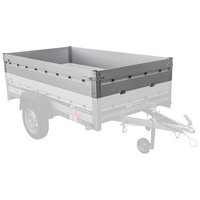 Burty BIS  aluminiowe do przyczepy UNITRAILER GARDEN 230 KIPP ALU