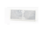 Odblask prostokątny biały FRISTOM DOB-035B 90x40mm światło odblaskowe