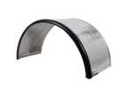 Błotnik bliźniak do przyczepy 16-17,5" DOMAR DK7135 nadkole 1000/450mm metalowy z gumową krawędzią