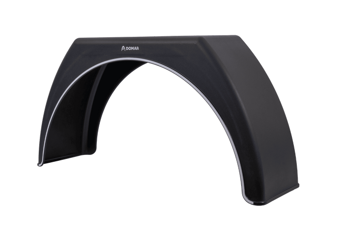 Błotnik do przyczepy 15-17,5" DOMAR DK3112 nadkole płaskie 950/280mm z białą obwódką