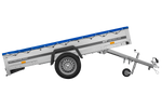 Przyczepka jednoosiowa 264x125 UNITRAILER GARDEN 264 KIPP z plandeką niebieską