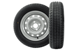 Komplet dwóch kół do przyczep UNITRAILER / TEMARED / NIEWIADÓW / NEPTUN / ZASŁAW OPONY LINGLONG 155/70 R13 75N FELGI UNITRAILER 4Jx13" 4x100 ET:30