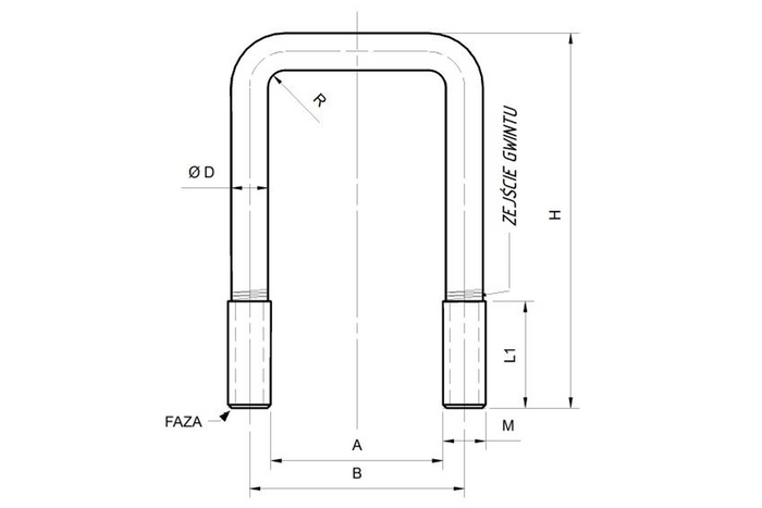 Cybant kwadratowy DROMET typ C M10 61/110 (2")