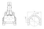Zaczep kulowy WINTERHOFF WW 350 RC-K1414 do przyczepy 3500kg z dyszlem rurowym 60mm żeliwny