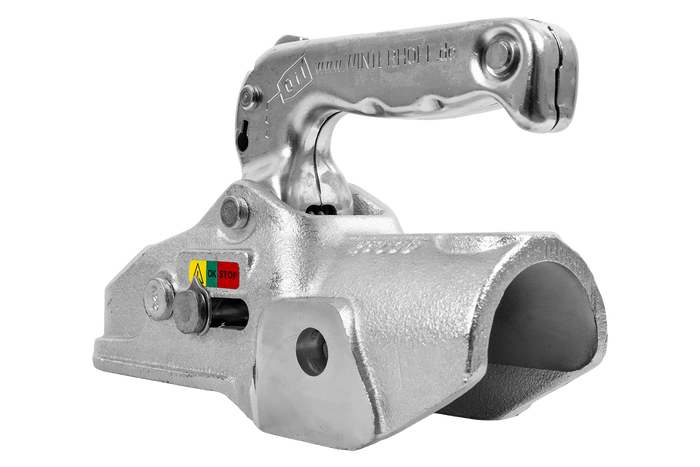 Zaczep kulowy WINTERHOFF WW 350-RB-K1414 do przyczepy 3500kg z dyszlem rurowym 50mm żeliwny