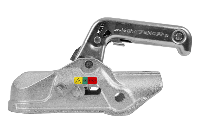 Zaczep kulowy WINTERHOFF WW 30-D3-K1212 do przyczepy 3000kg z dyszlem rurowym 50-51mm żeliwny