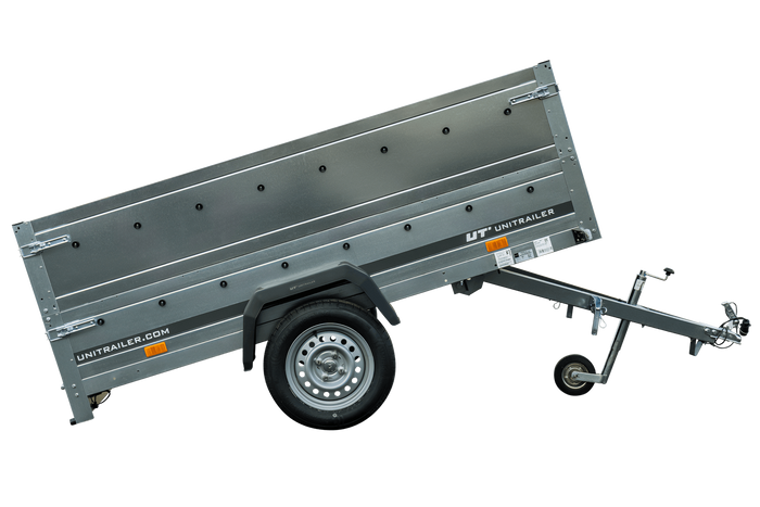 Przyczepka jednoosiowa 230x125 UNITRAILER GARDEN 230 KIPP z burtami BIS